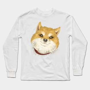 Shiba Inu Portrait Long Sleeve T-Shirt